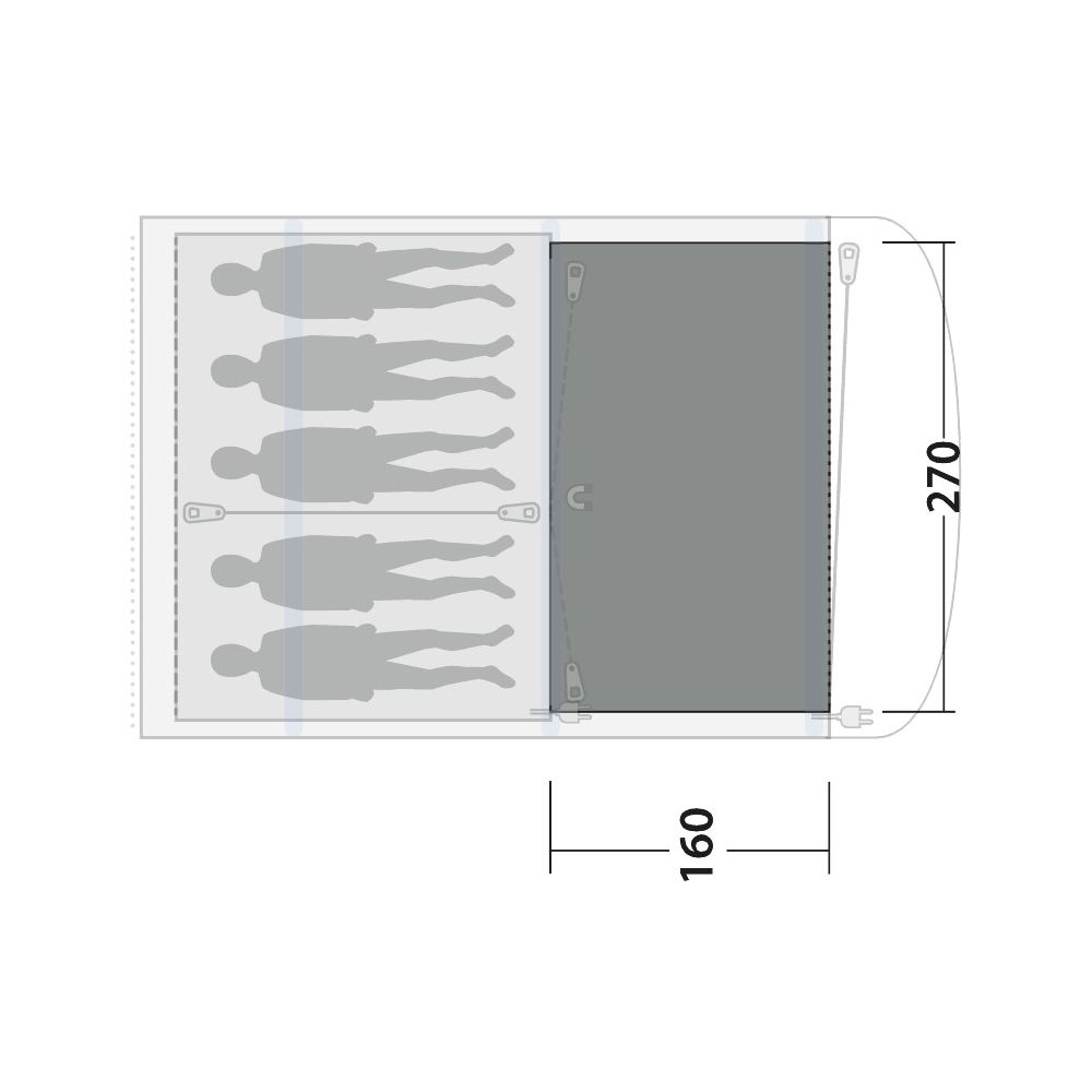 Outwell Lindale 3PA Zeltteppich Outwell Lindale 3PA Zeltteppich