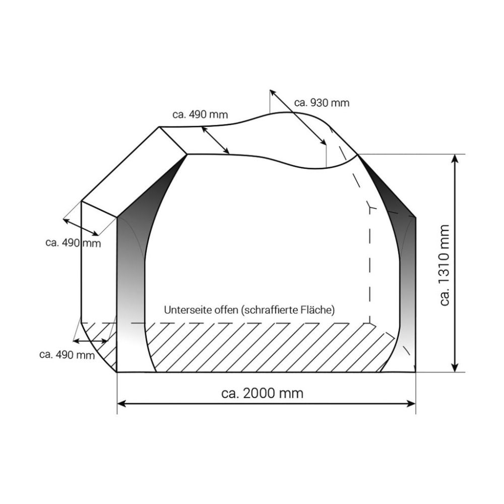 hindermann fahrradschutzhülle basic zwoo für 3 fahrräder