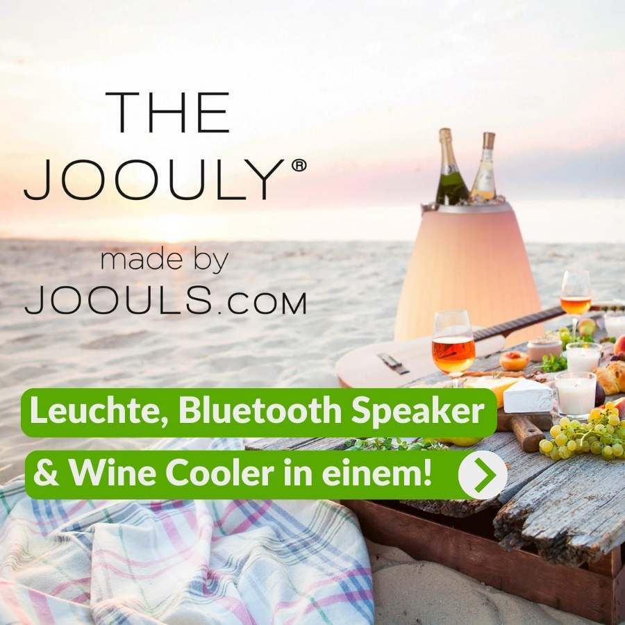 Joouly von Joouls Leuchte, Weinkühler und Bluetooth-Speaker in einem