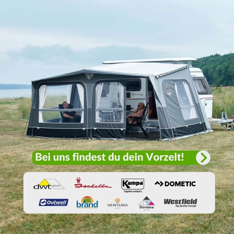 Vorzelt, Buszelt oder Markise für Wohnwagen, Wohnmobil oder Campingbus im Camping-Onlineshop bestellen